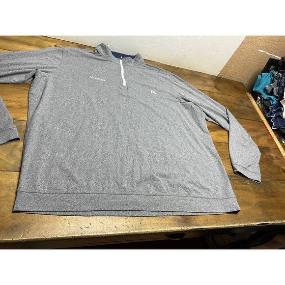 Rhoback Pullover Mens 3XL XXXL Golfer Performance Quarter Zip Sweatshirt Casual - Picture 5 of 12